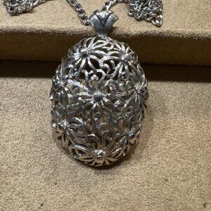 Long Silver Necklace